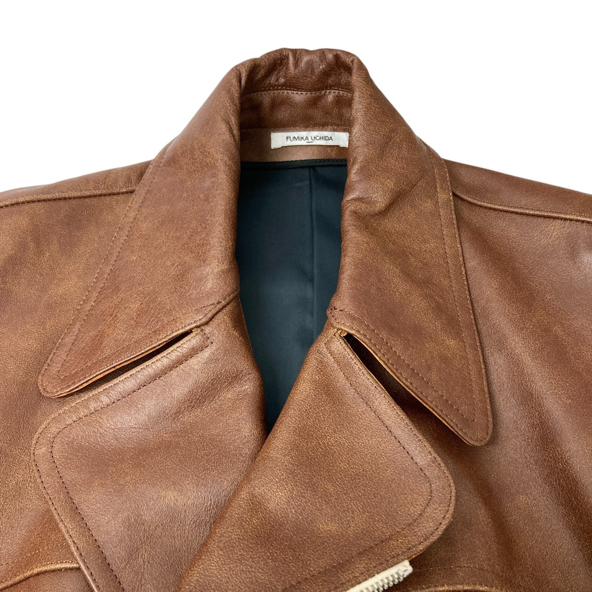 FUMIKA UCHIDA(フミカウチダ) スリーブレスレザージャケット FU-R