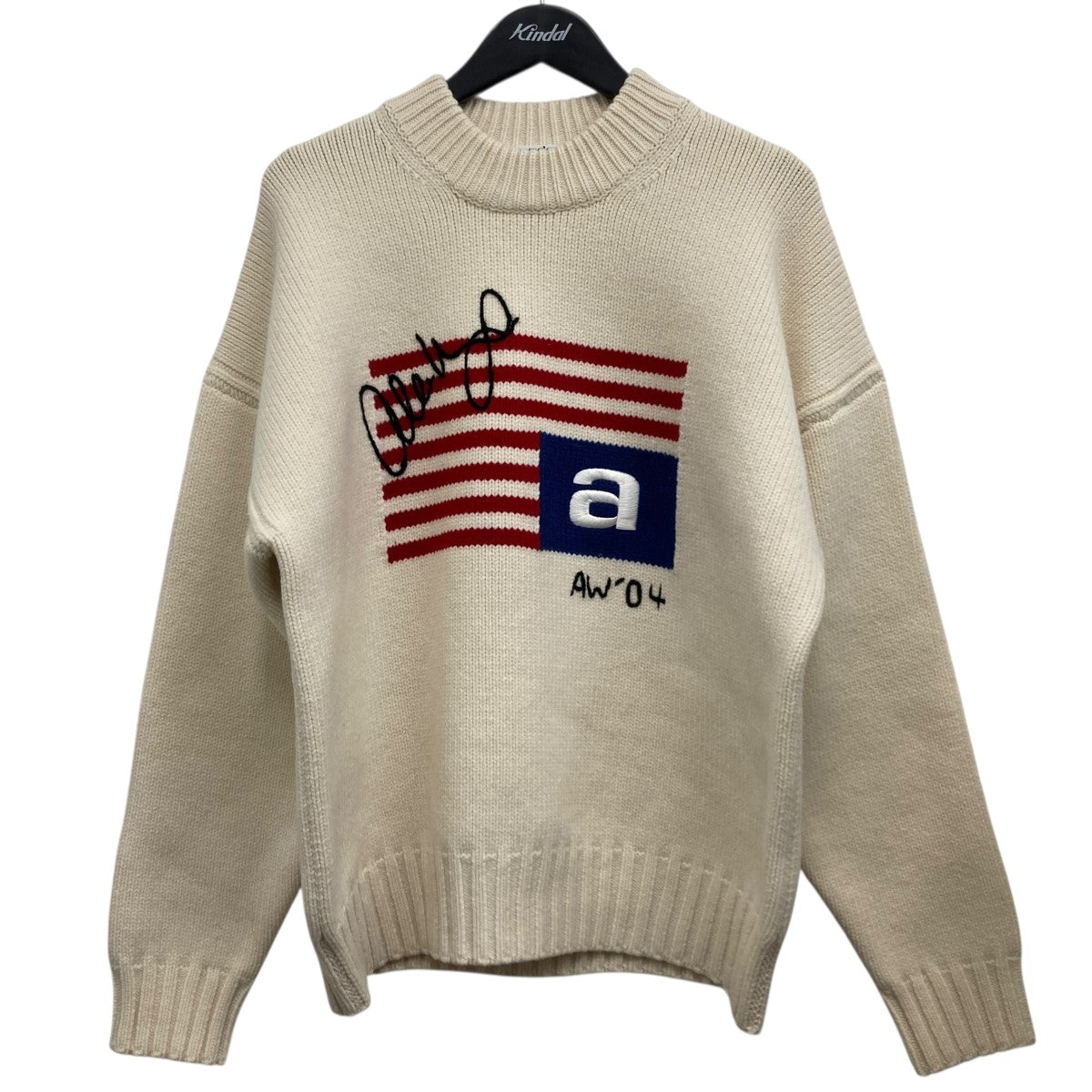 アメリカンフラッグエンブロイダリーニット