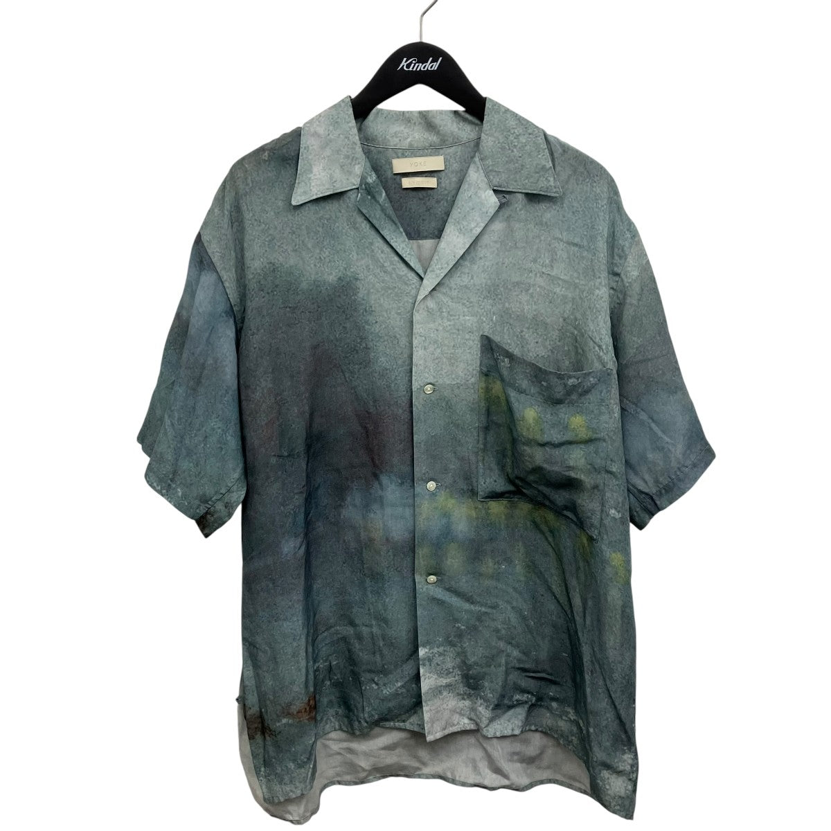 LANDSCAPE PRINTED OPEN COLLAR SHIRT プリントオープンカラーシャツ