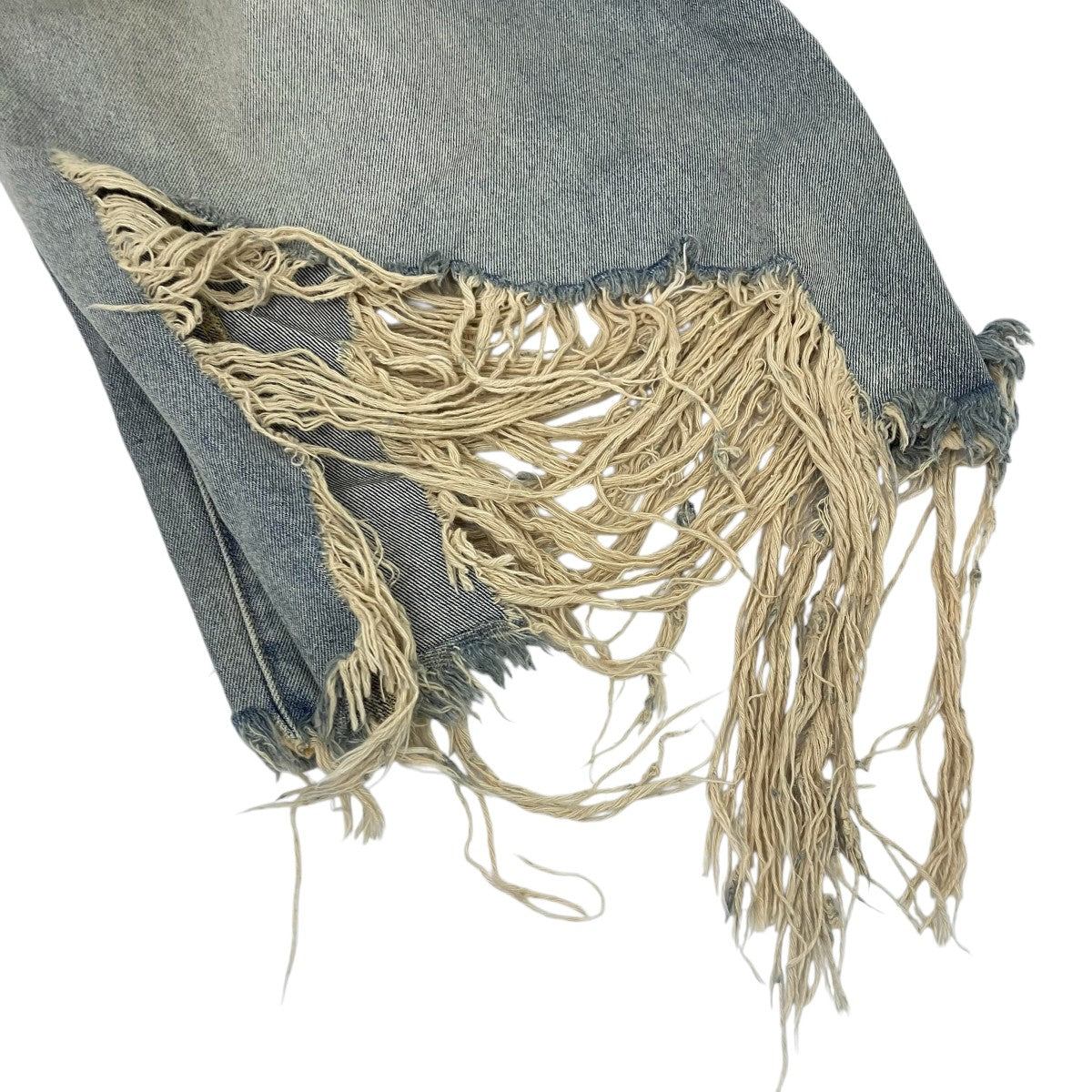 JUN／NAKAYAMA JN RIPPED DENIM SHORTS デニムショートパンツ 古着・中古-4枚目のアイテム画像