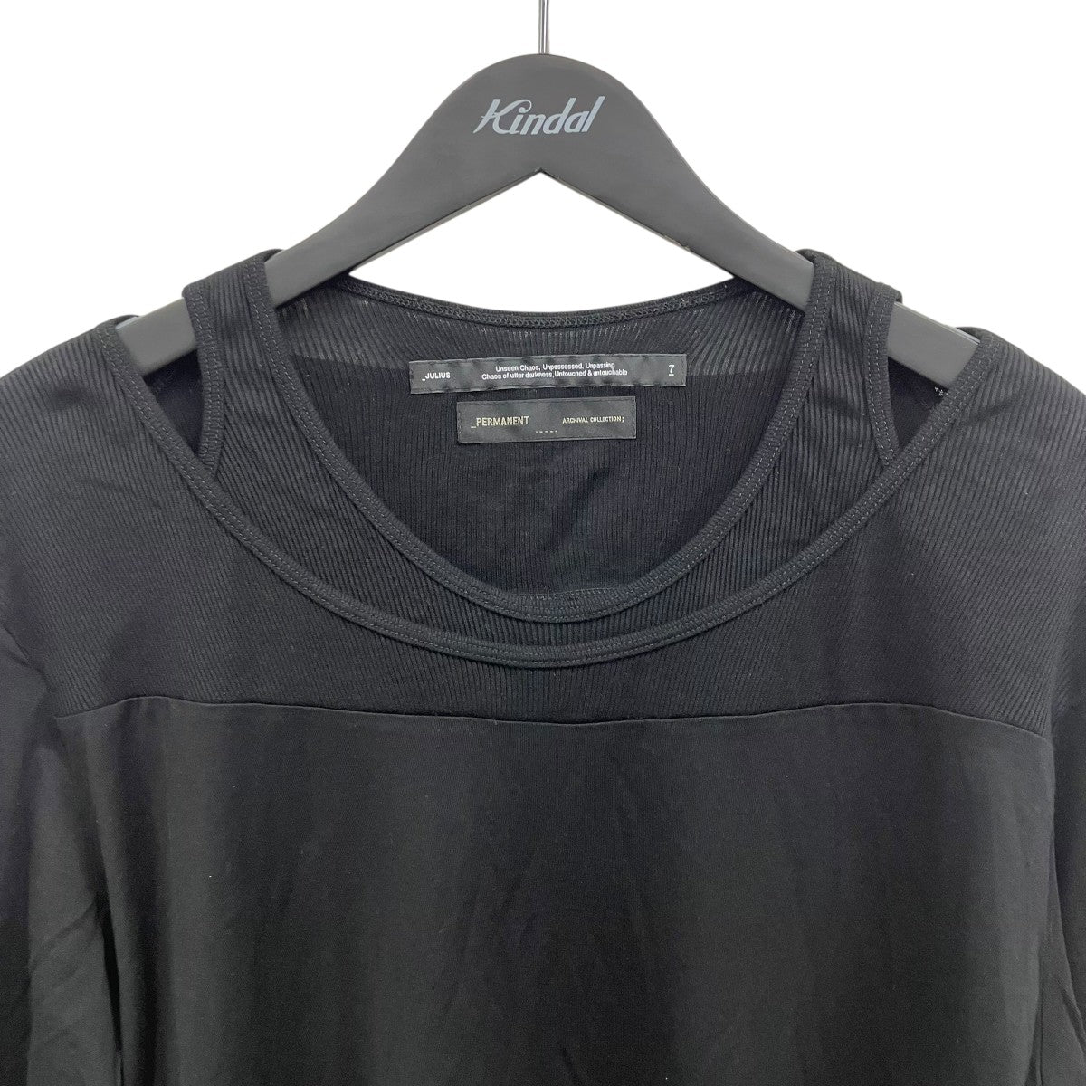 JULIUS(ユリウス) Cotton Jersey Switching Long Sleeve T-shirt