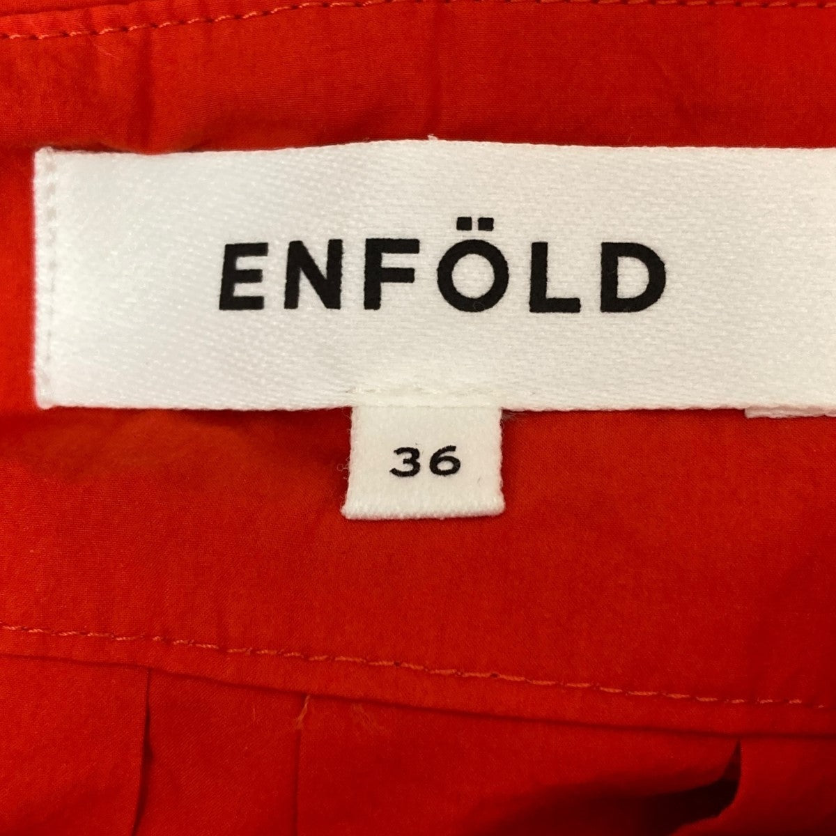 ENFOLD ウォッシュドタイプライタータックプリーツドレス 古着・中古-4枚目のアイテム画像