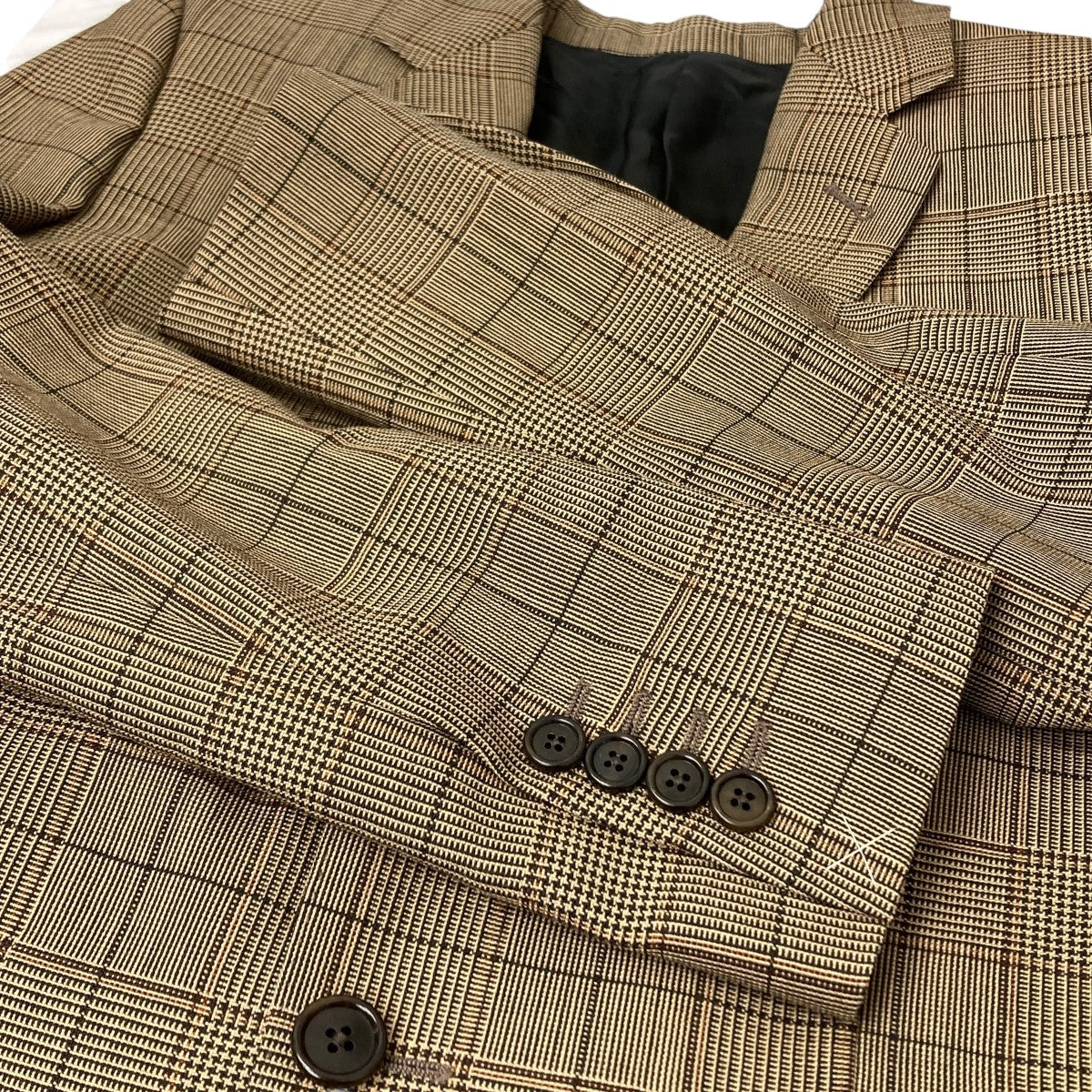 CELINE(セリーヌ) チェックテーラードジャケット 25AA0699L ブラウン