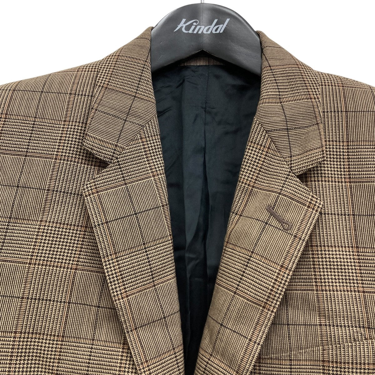 CELINE チェックテーラードジャケット 古着・中古-3枚目のアイテム画像