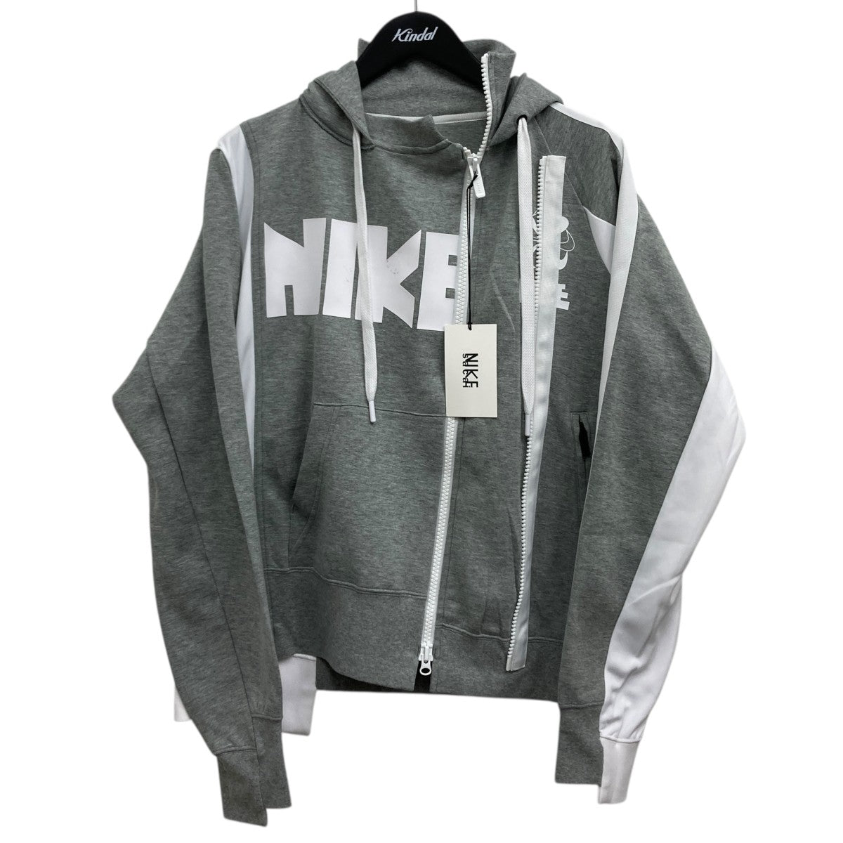 NIKE x sacai フルジップパーカー XL sacai - NIKE × sacai メンズ フルジップパーカー ブラック L フーディ