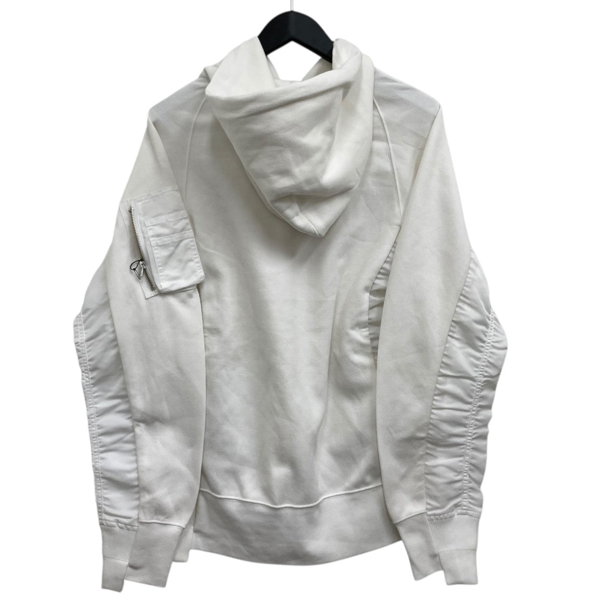 NIKE×sacai ドッキングパーカー CW2419-100 ホワイト サイズ S｜【公式