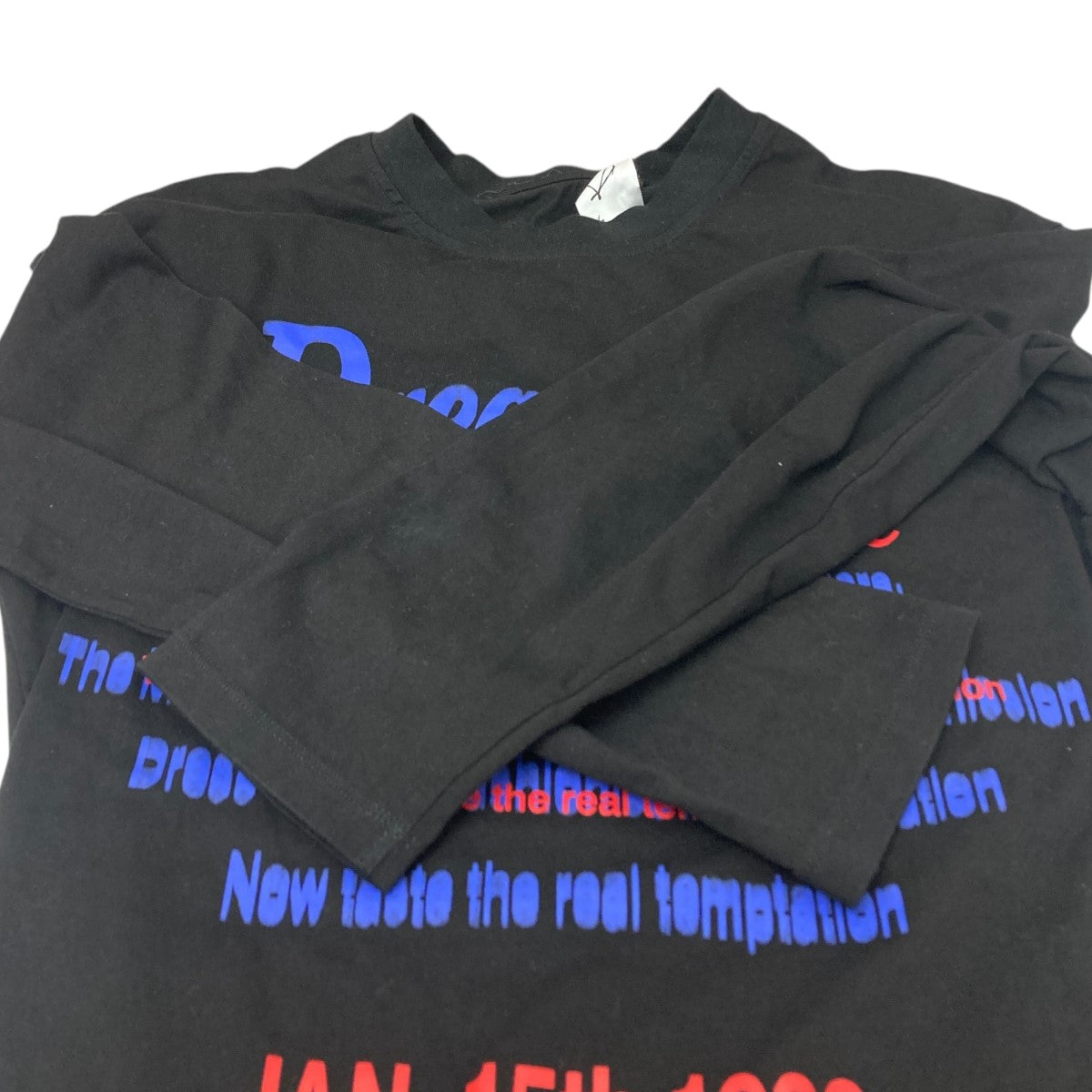 Martine rose Dream Ageスリットプリントカットソー 古着・中古-4枚目のアイテム画像