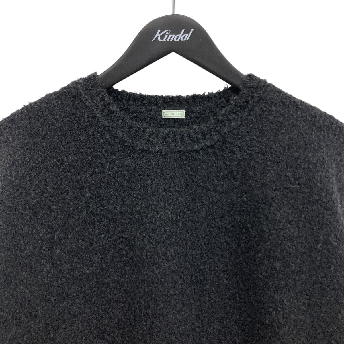 A．PRESSE(アプレッセ) Cashmere Mole Yarn Pullover Sweater カシミヤ