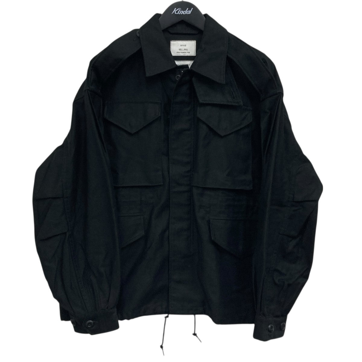 HYKE(ハイク) ミリタリージャケット 241-27060 ブラック サイズ 1