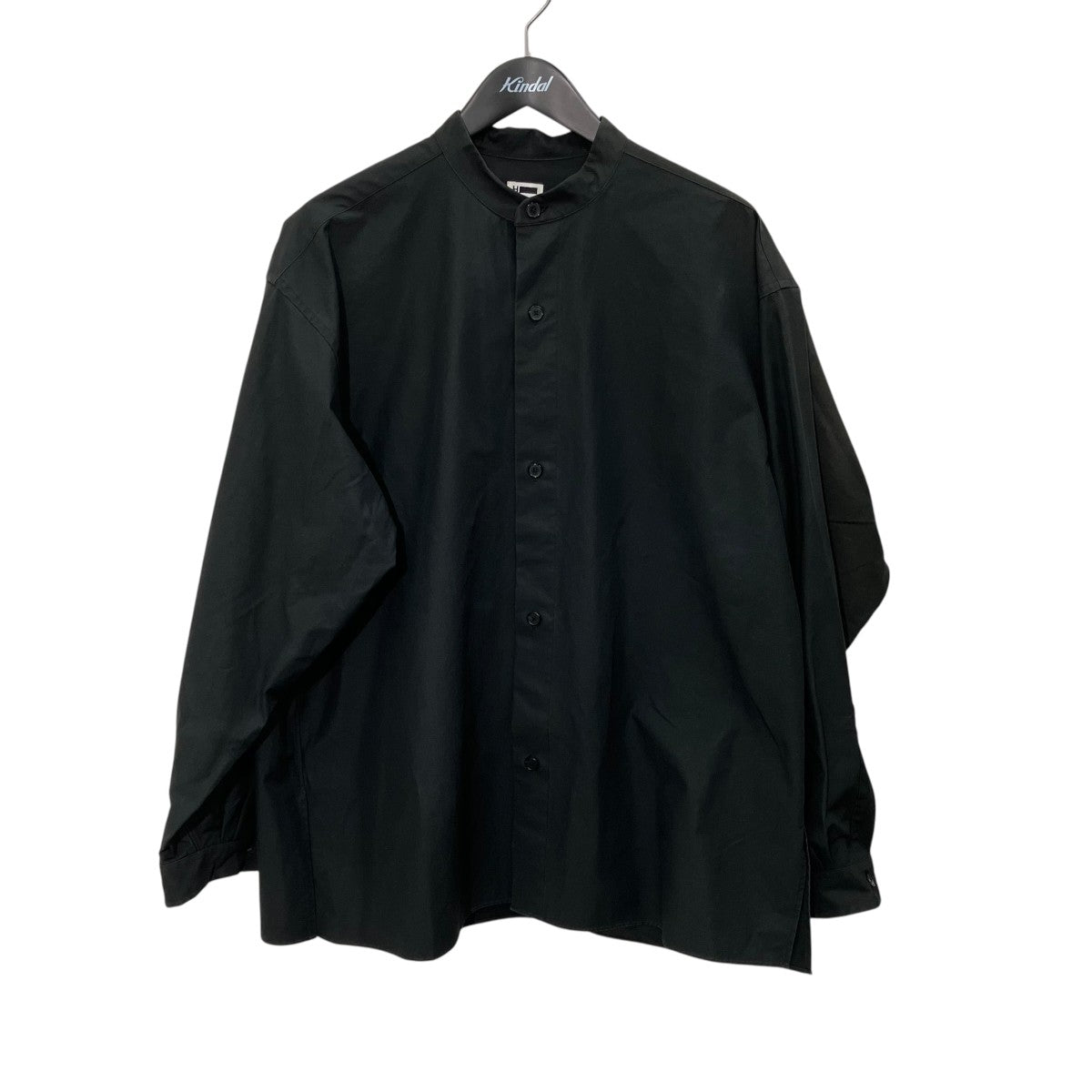 H BEAUTY＆YOUTH TYPEWRTER BAND SLIT SHIRTバンドカラーシャツ1211-250-7715 古着・中古-1枚目のアイテム画像