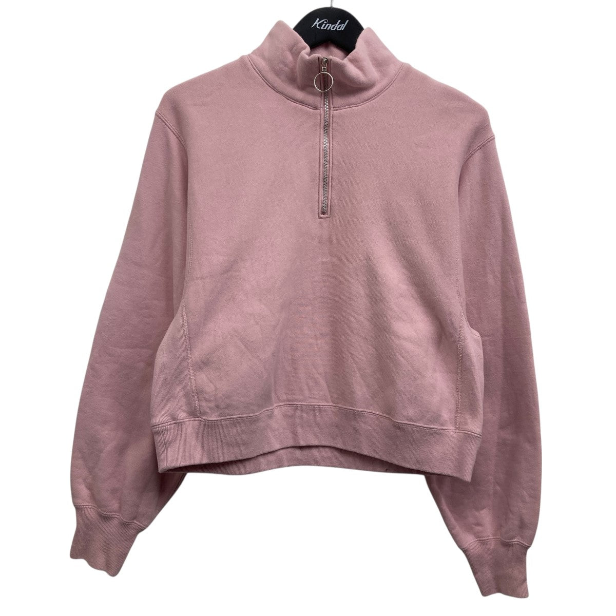 PHEENY(フィーニー) ハーフジップスウェット PS24-CS01 ピンク サイズ