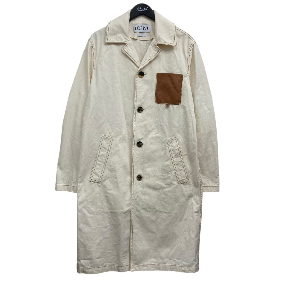 LOEWE(ロエベ) アナグラム レザーポケット ベルト付 トレンチコート