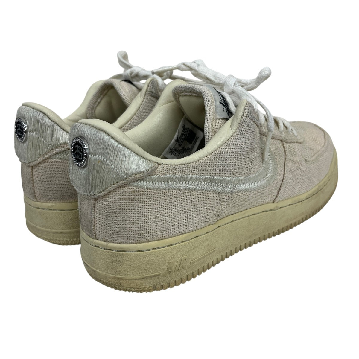 NIKE×stussy Air Force 1 Low Fossil StoneローカットスニーカーCZ9084-200 古着・中古-3枚目のアイテム画像