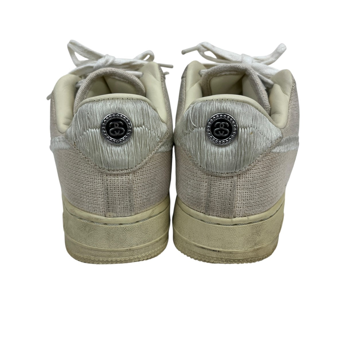 NIKE×stussy Air Force 1 Low Fossil StoneローカットスニーカーCZ9084-200 古着・中古-4枚目のアイテム画像