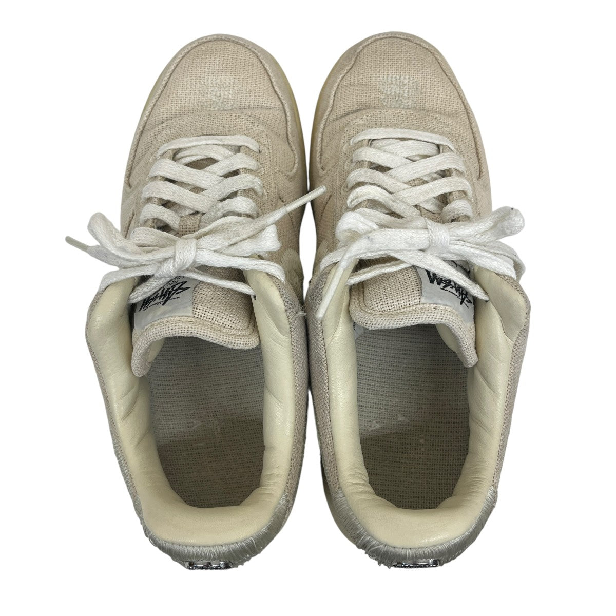 NIKE×stussy Air Force 1 Low Fossil StoneローカットスニーカーCZ9084-200 古着・中古-5枚目のアイテム画像