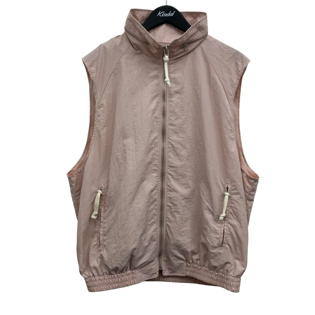refomed JACKE NYLON VEST -PINK- ナイロンベスト 古着・中古-1枚目のアイテム画像