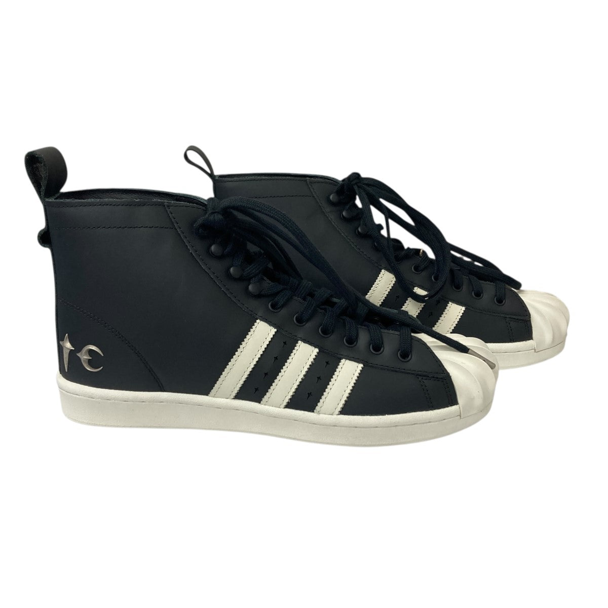 uperstar Boots Luxe Core Black Off White ハイカットスニーカー