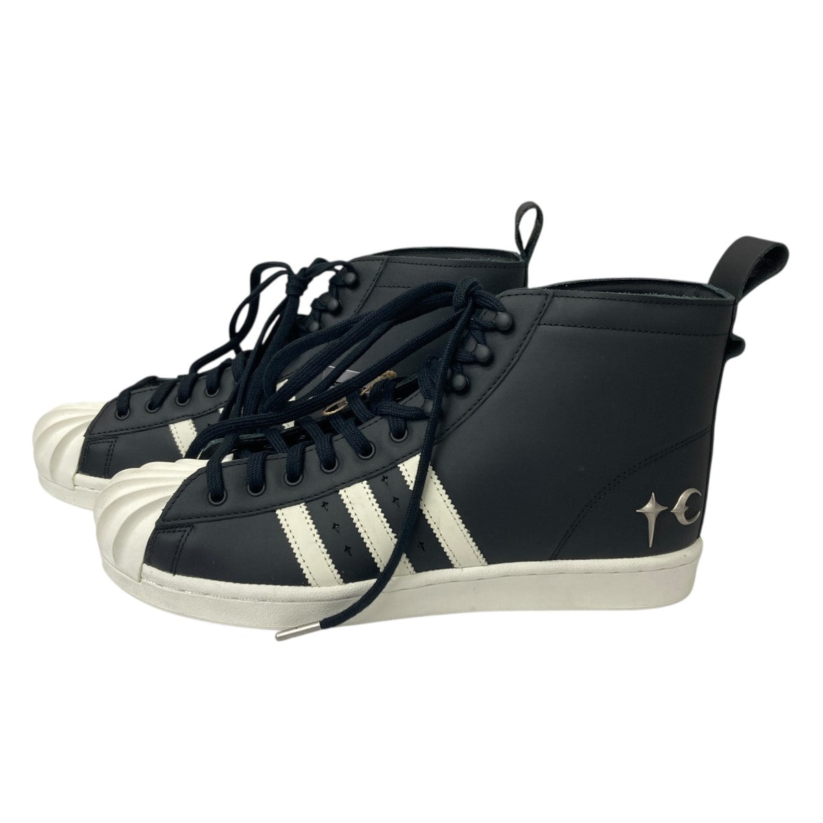 uperstar Boots Luxe Core Black Off White ハイカットスニーカー