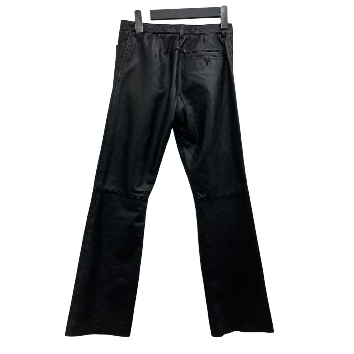 【美品】ジャンポールゴルチエ タックパンツ デザイン ブラック サイズ40 L Jean Paul GAULTIER FEMME(ジャンポールゴルチエファム) レザーパンツ