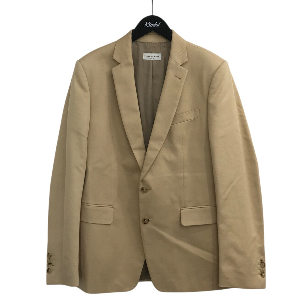 DRIES VAN NOTEN テーラードジャケット 18SS イエローベージュ DRIES VAN NOTEN(ドリスヴァンノッテン) テーラードジャケット