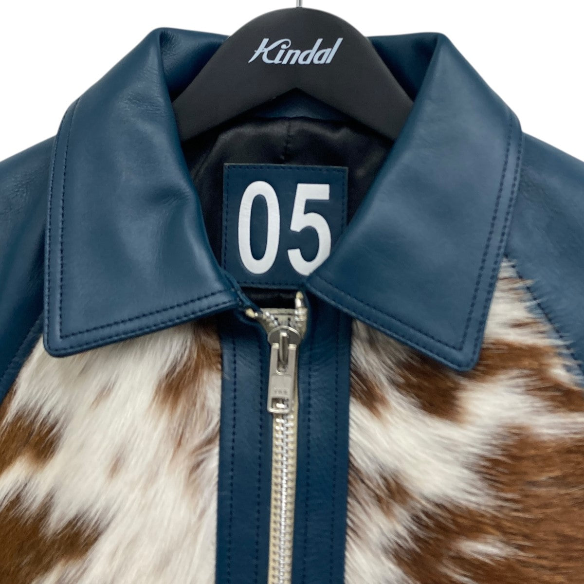 VALLET 05 ハラコ切替レザージャケット