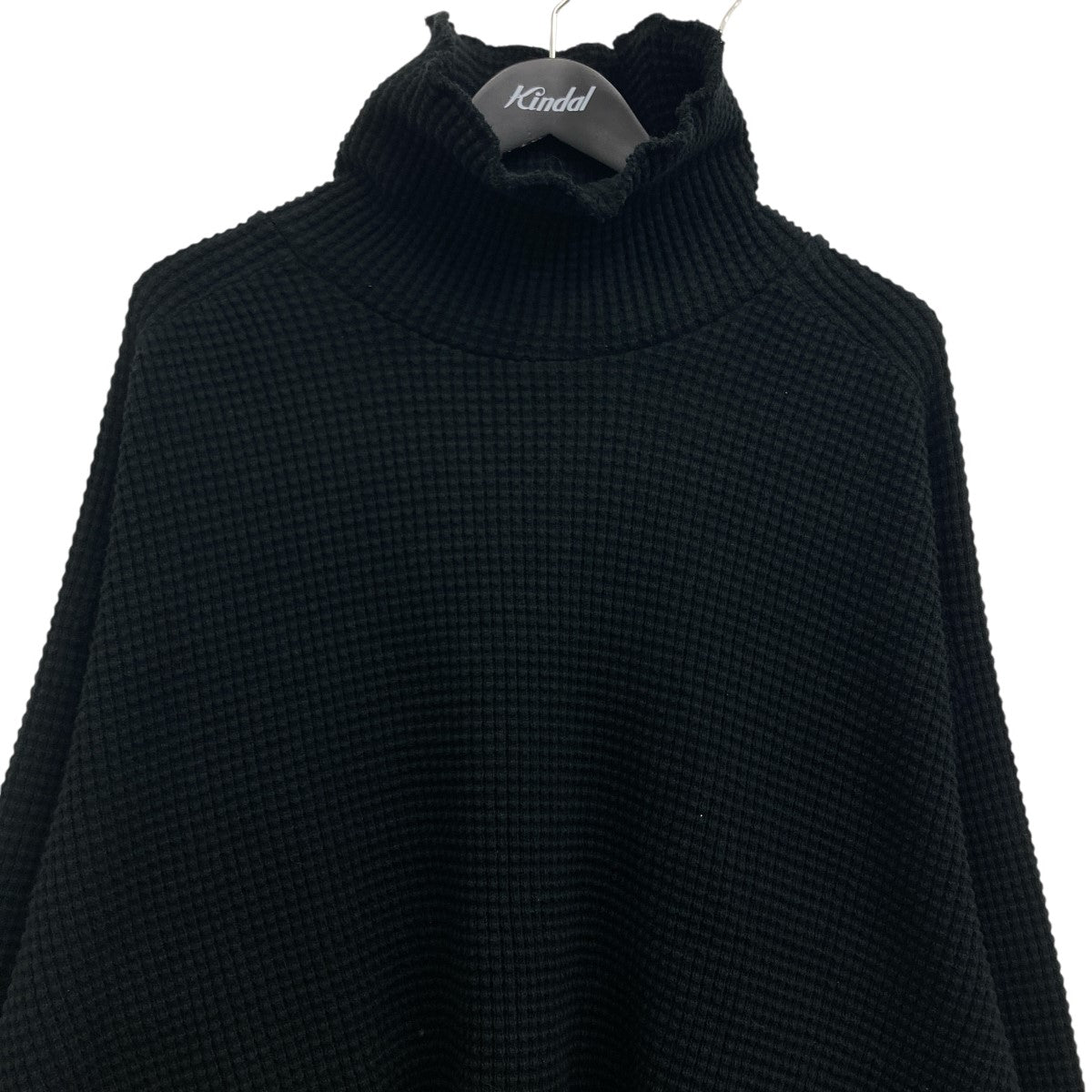 ANCELLM(アンセルム) HEAVYWAFFLE DAMAGE LS T-SHIRT タートルネック