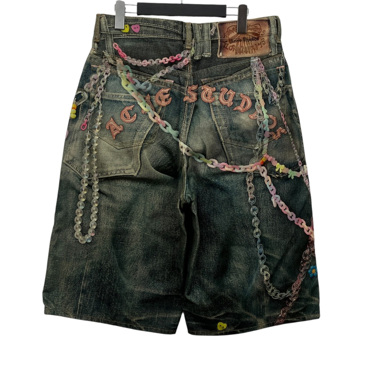 Denim shorts - loose fit トロンプルイユハーフデニム