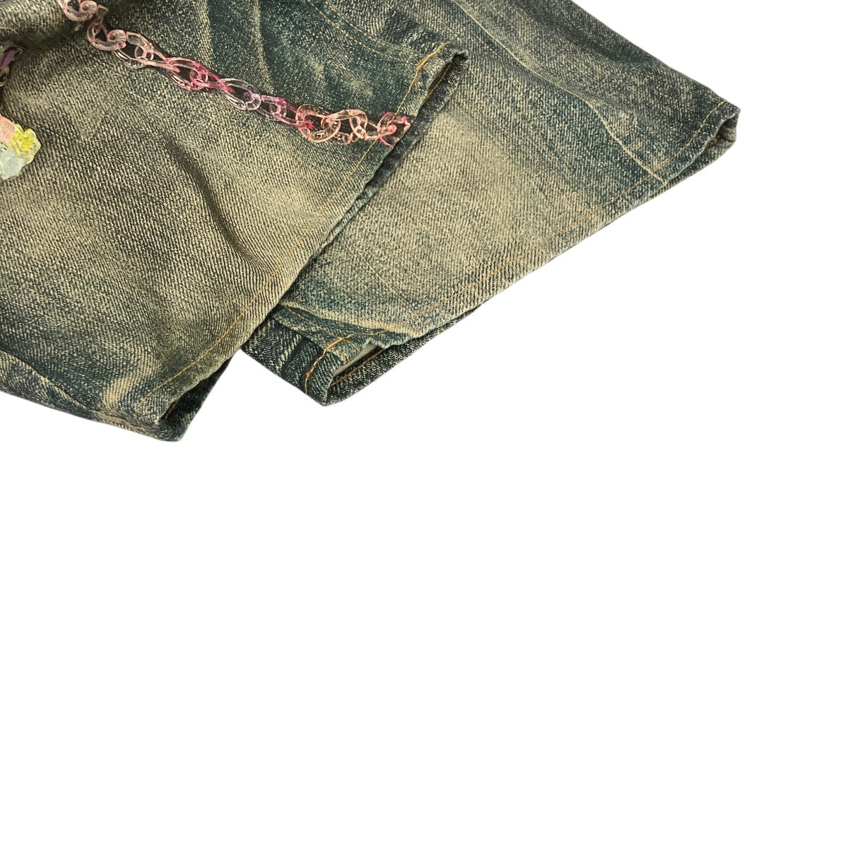 Denim shorts - loose fit トロンプルイユハーフデニム
