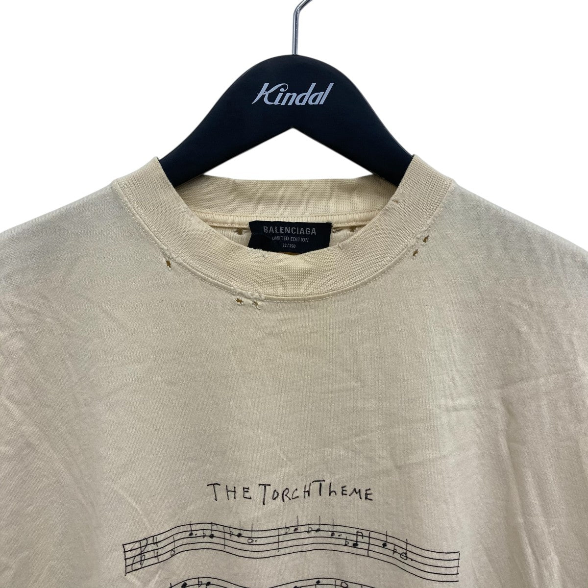angelo badalamenti ダメージ加工プリントTシャツ