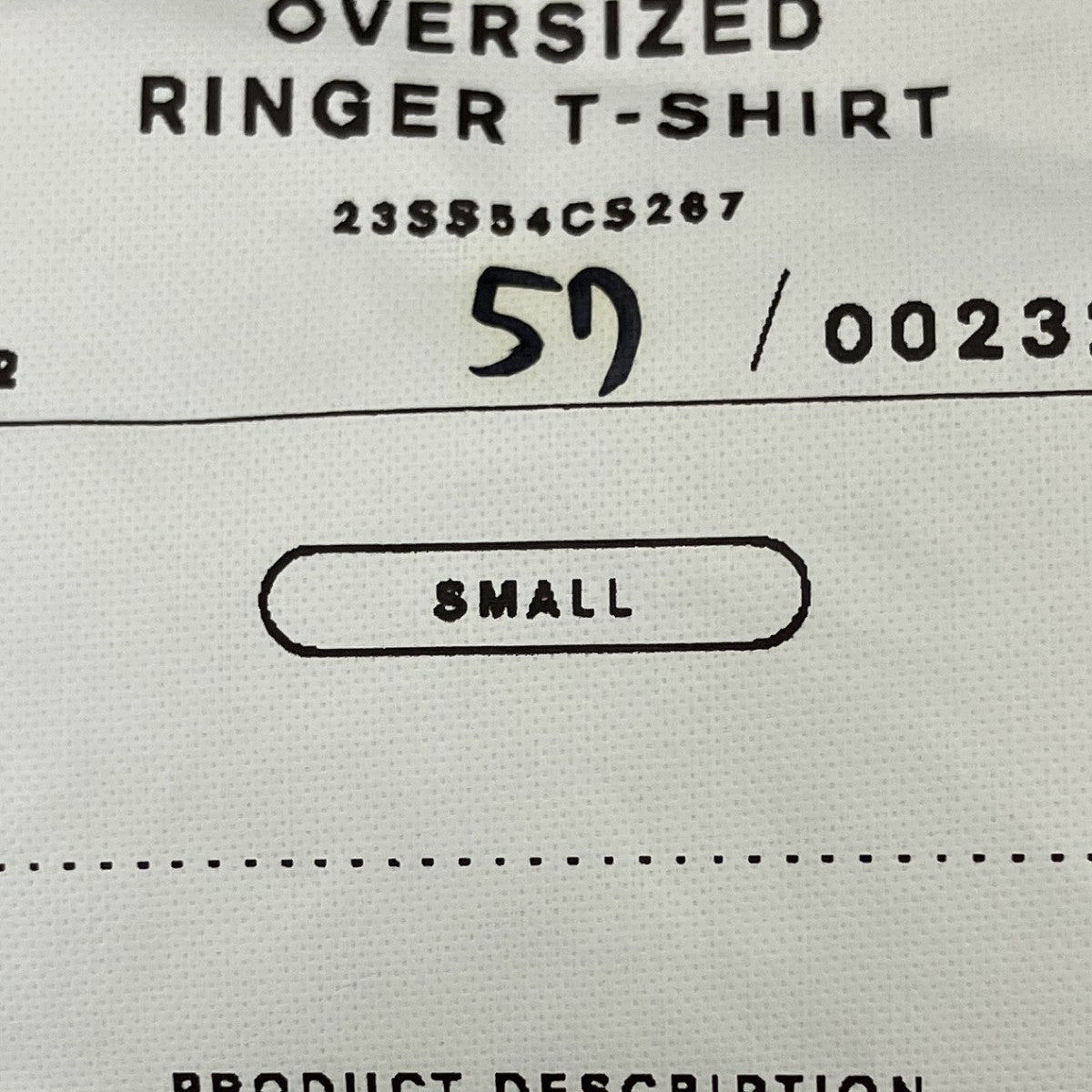 doublet OVERSIZED RINGER T-SHIRT Ｔシャツ 古着・中古-5枚目のアイテム画像
