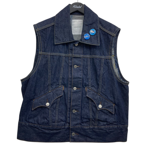 SUBLATIONS(サブレーション) SAMPLE デニムベスト SBL-026 インディゴ