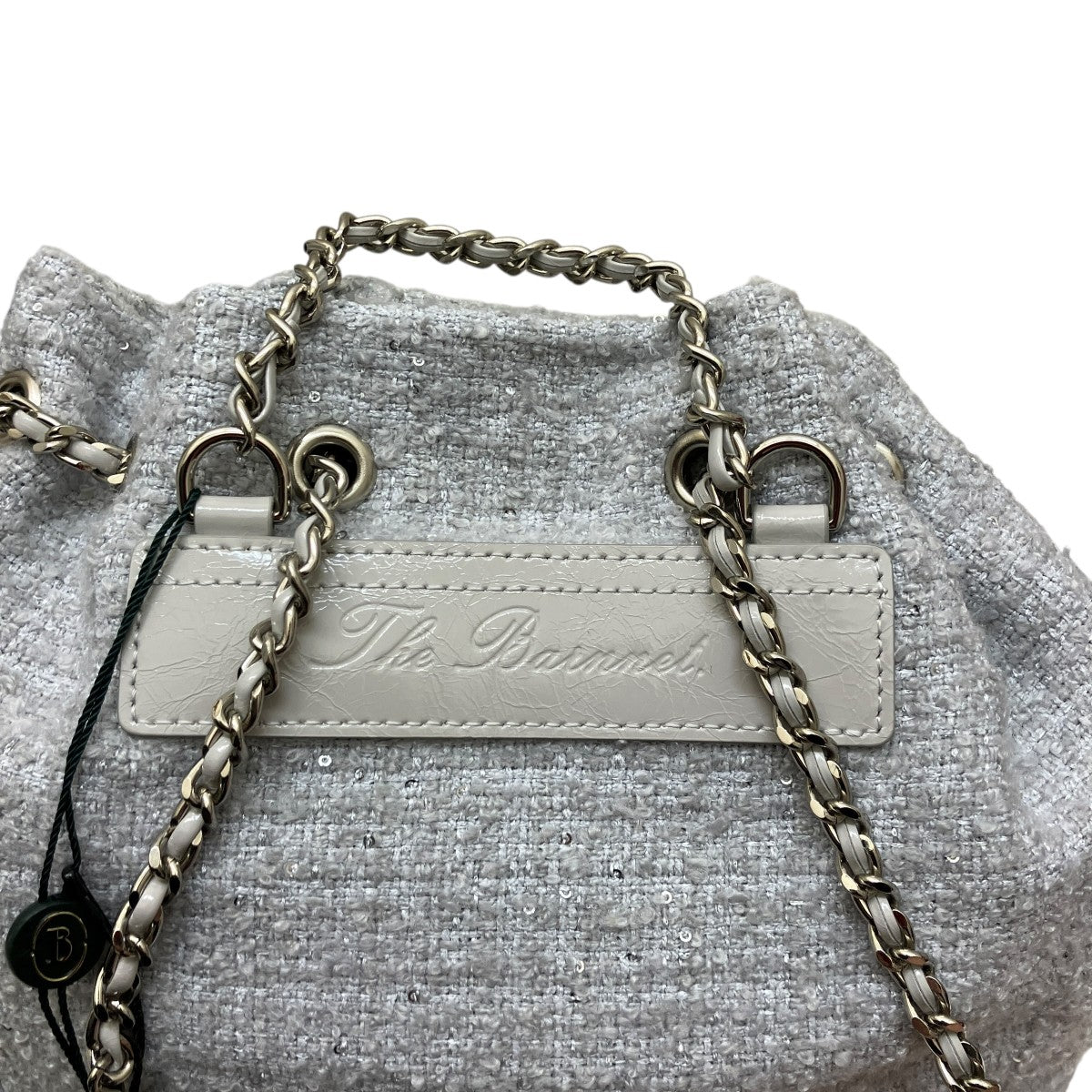 The Barnnet MINT TWEED DRAWSTRING CHAIN BACKPACKツイードチェーンバックパック 古着・中古-6枚目のアイテム画像
