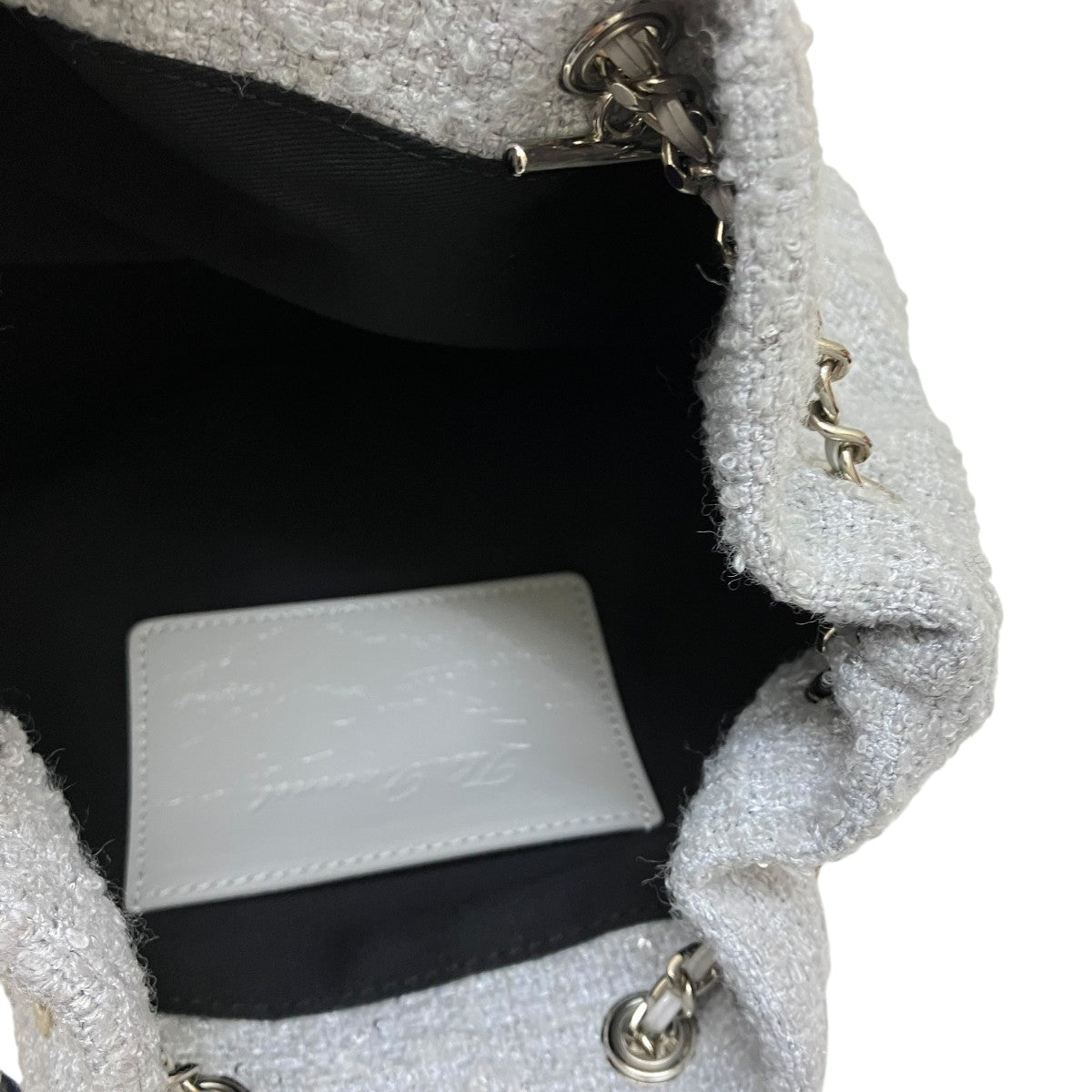 The Barnnet MINT TWEED DRAWSTRING CHAIN BACKPACKツイードチェーンバックパック 古着・中古-7枚目のアイテム画像