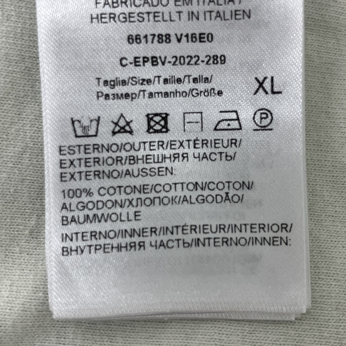 BOTTEGA VENETA ダブルフェイスTシャツ 古着・中古-5枚目のアイテム画像