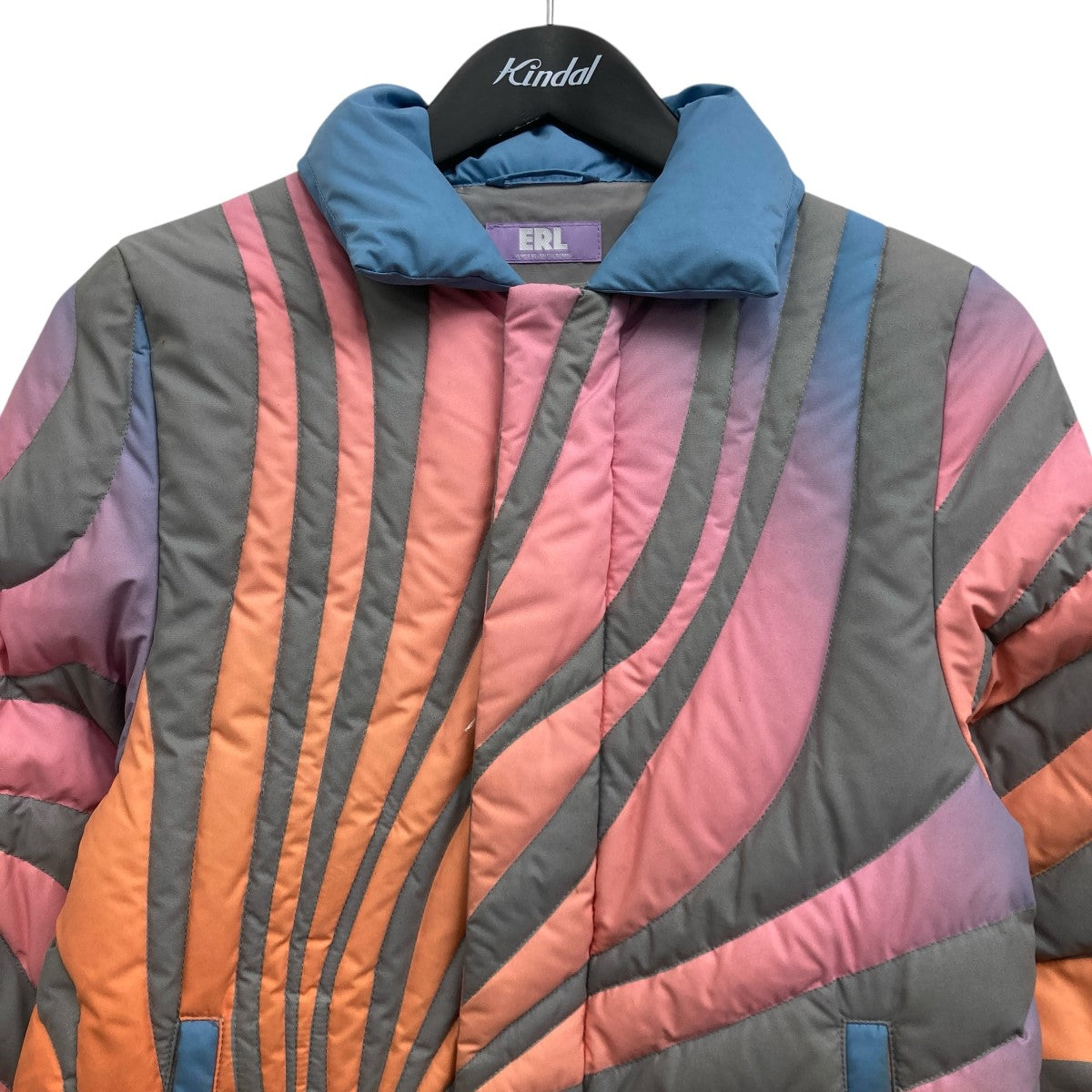 SUN BOMBER PUFFER JACKET 総柄ダウンジャケット