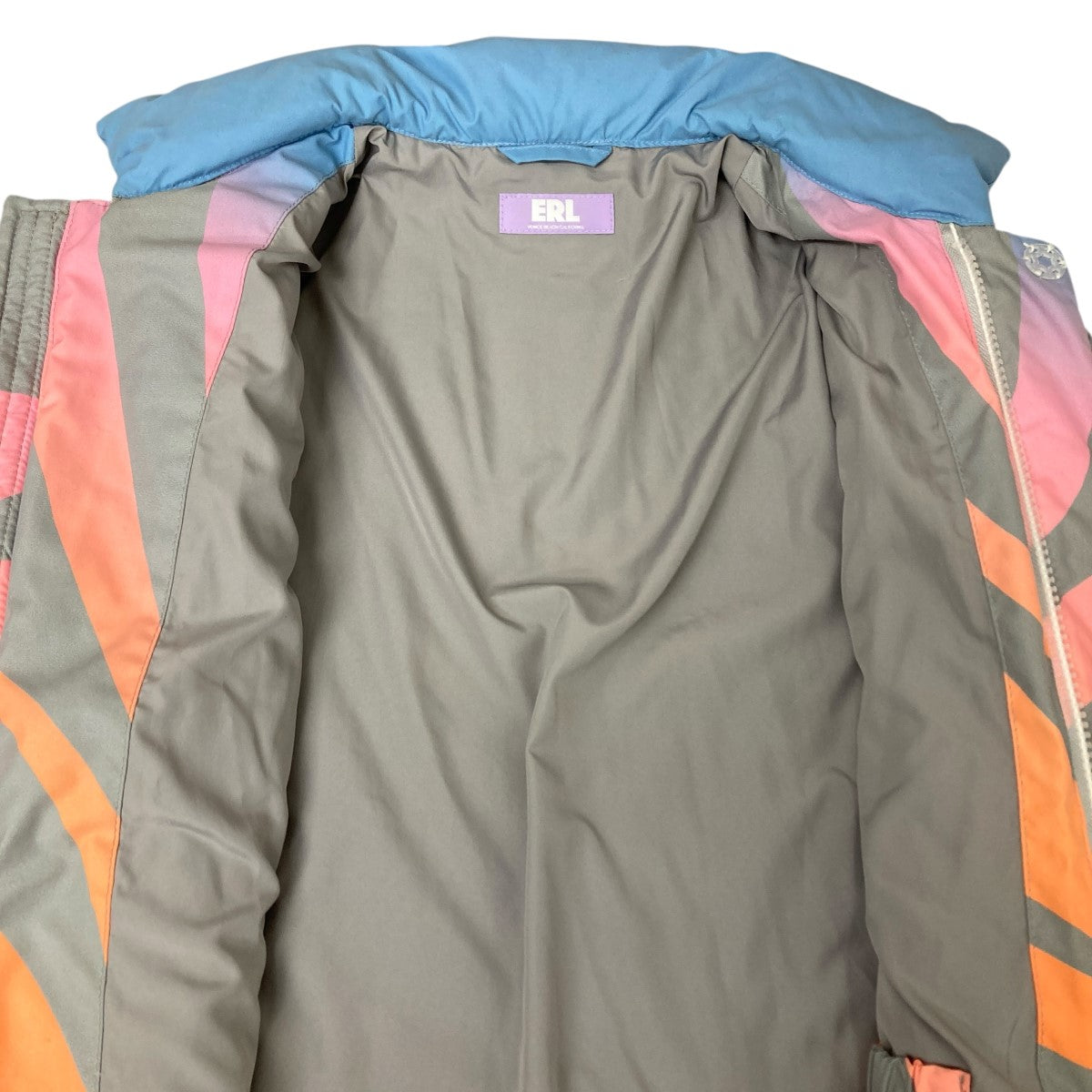 SUN BOMBER PUFFER JACKET 総柄ダウンジャケット