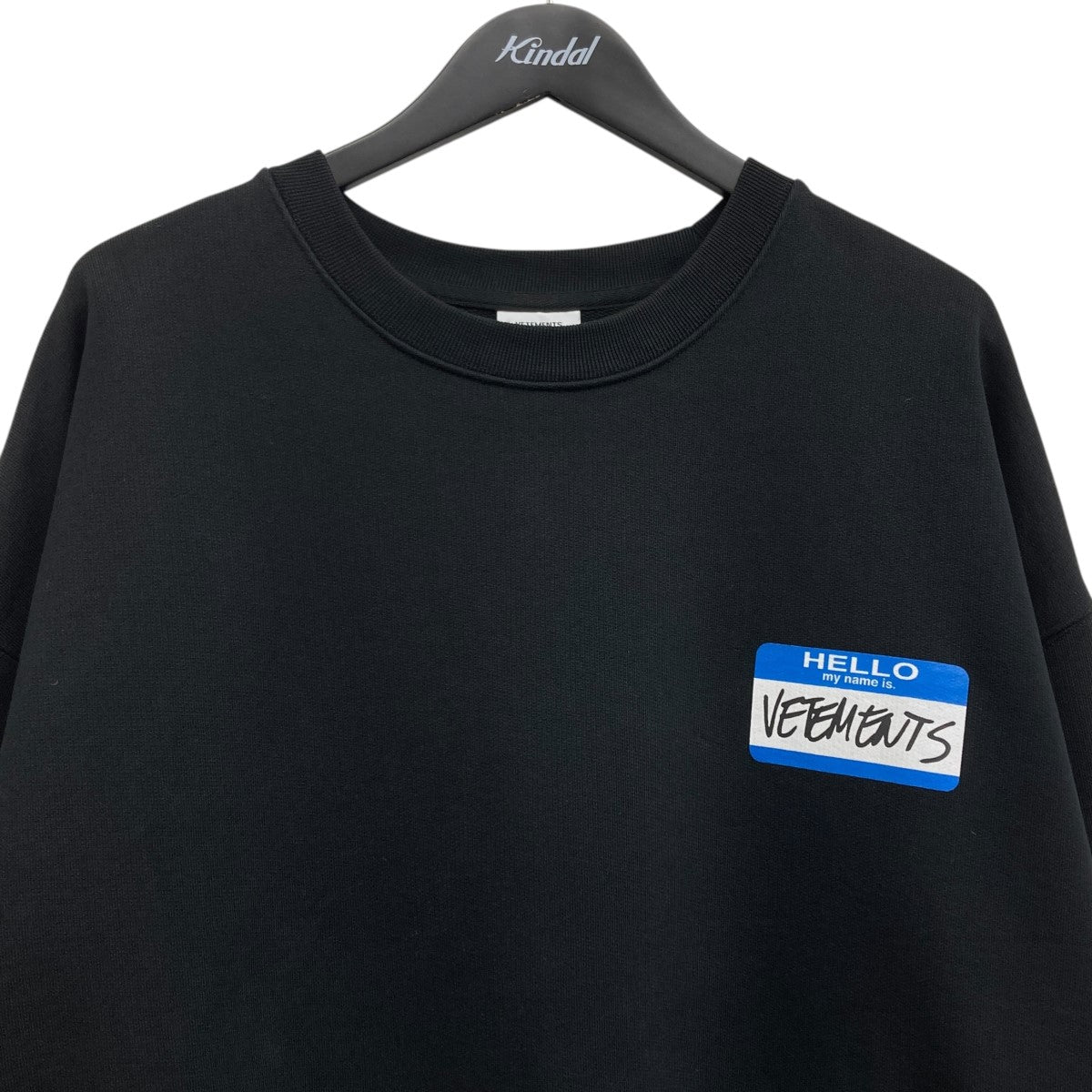 VETEMENTS(ヴェトモン) HELLO My Name Is ロングスウェット UA52PA630B