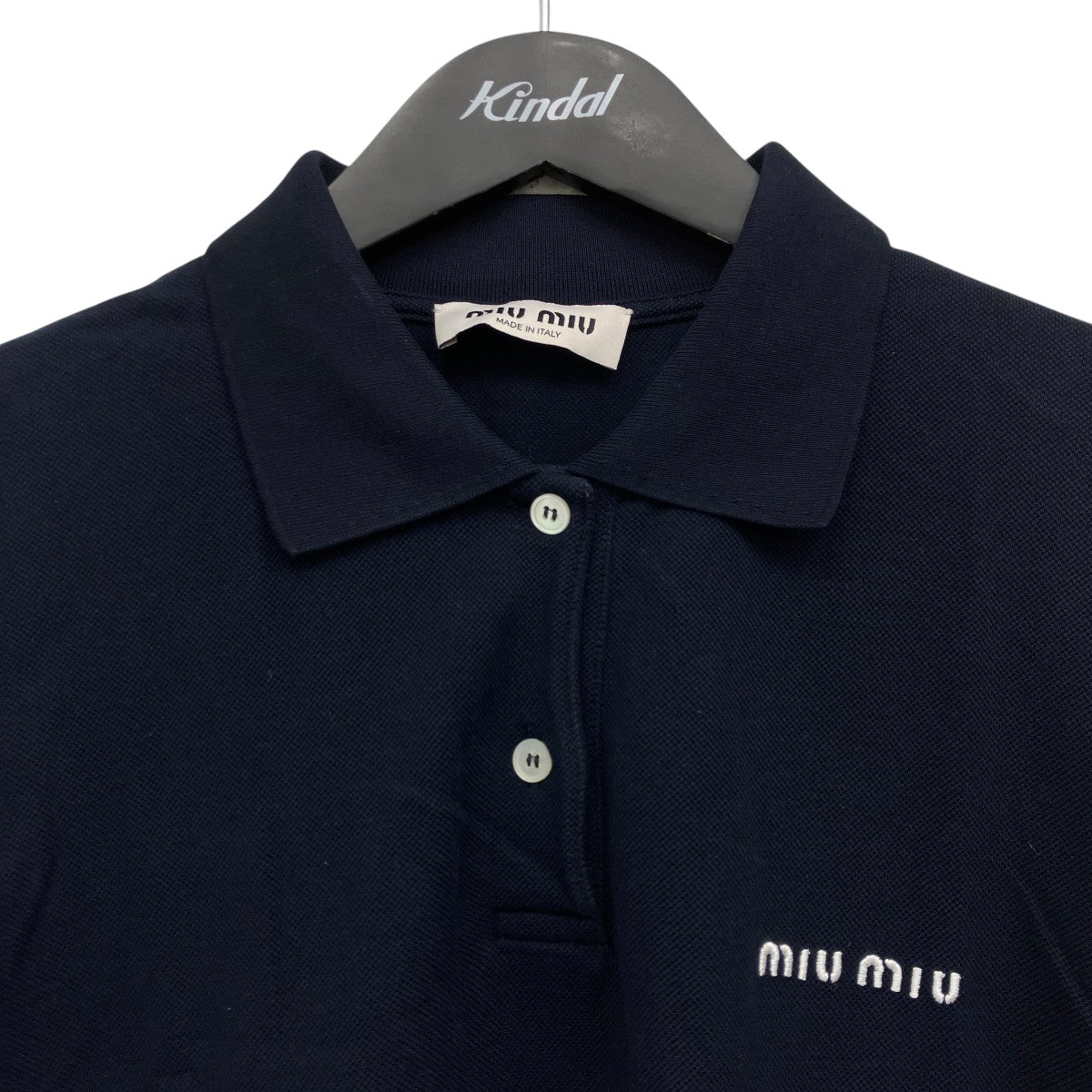MIU MIU エンブロイダリーポロシャツ 古着・中古-3枚目のアイテム画像