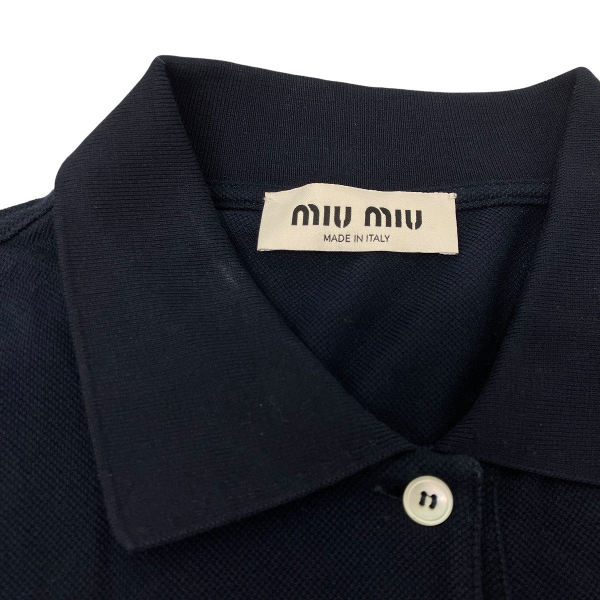 MIU MIU エンブロイダリーポロシャツ 古着・中古-5枚目のアイテム画像