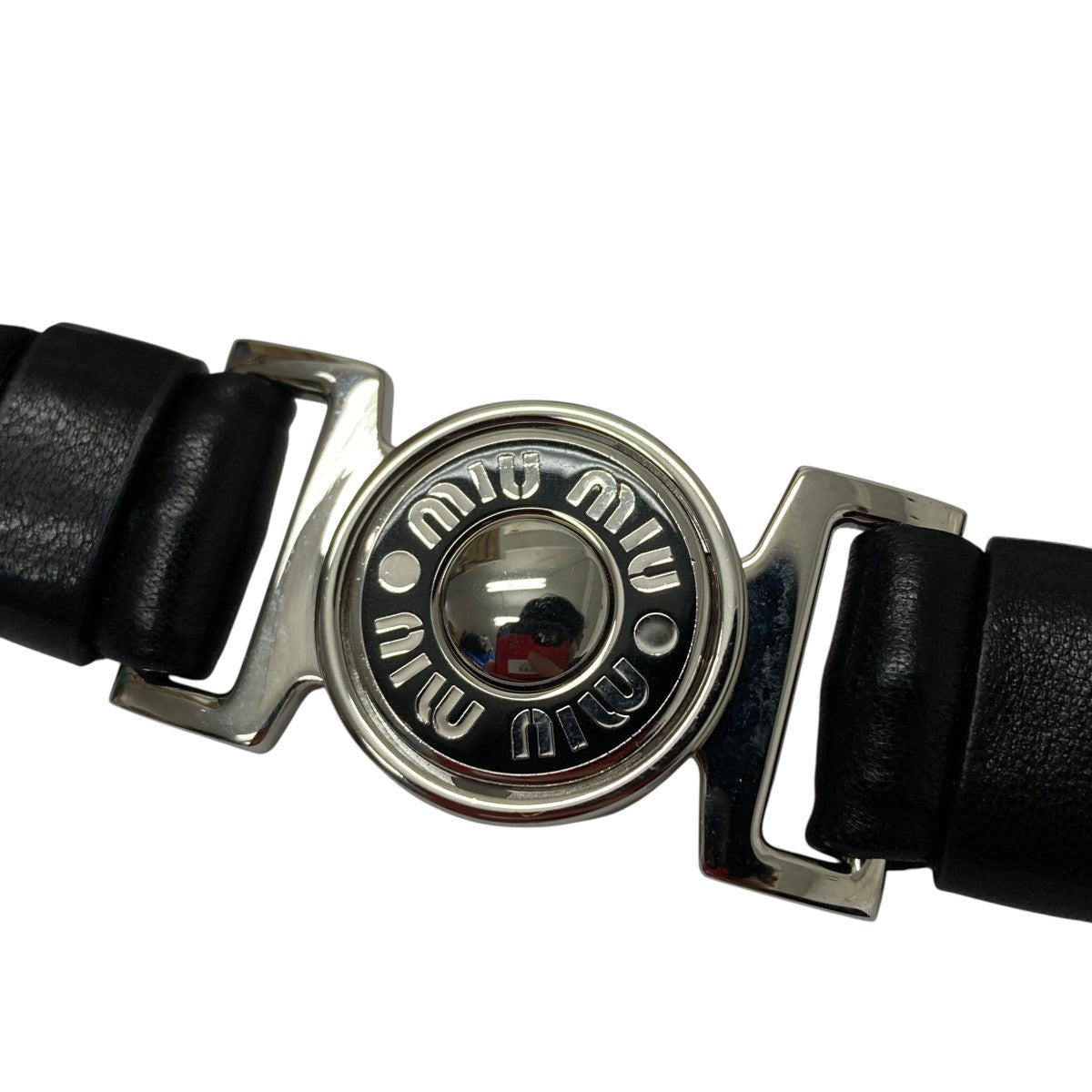 MIU MIU ラムスキンベルト 古着・中古-2枚目のアイテム画像