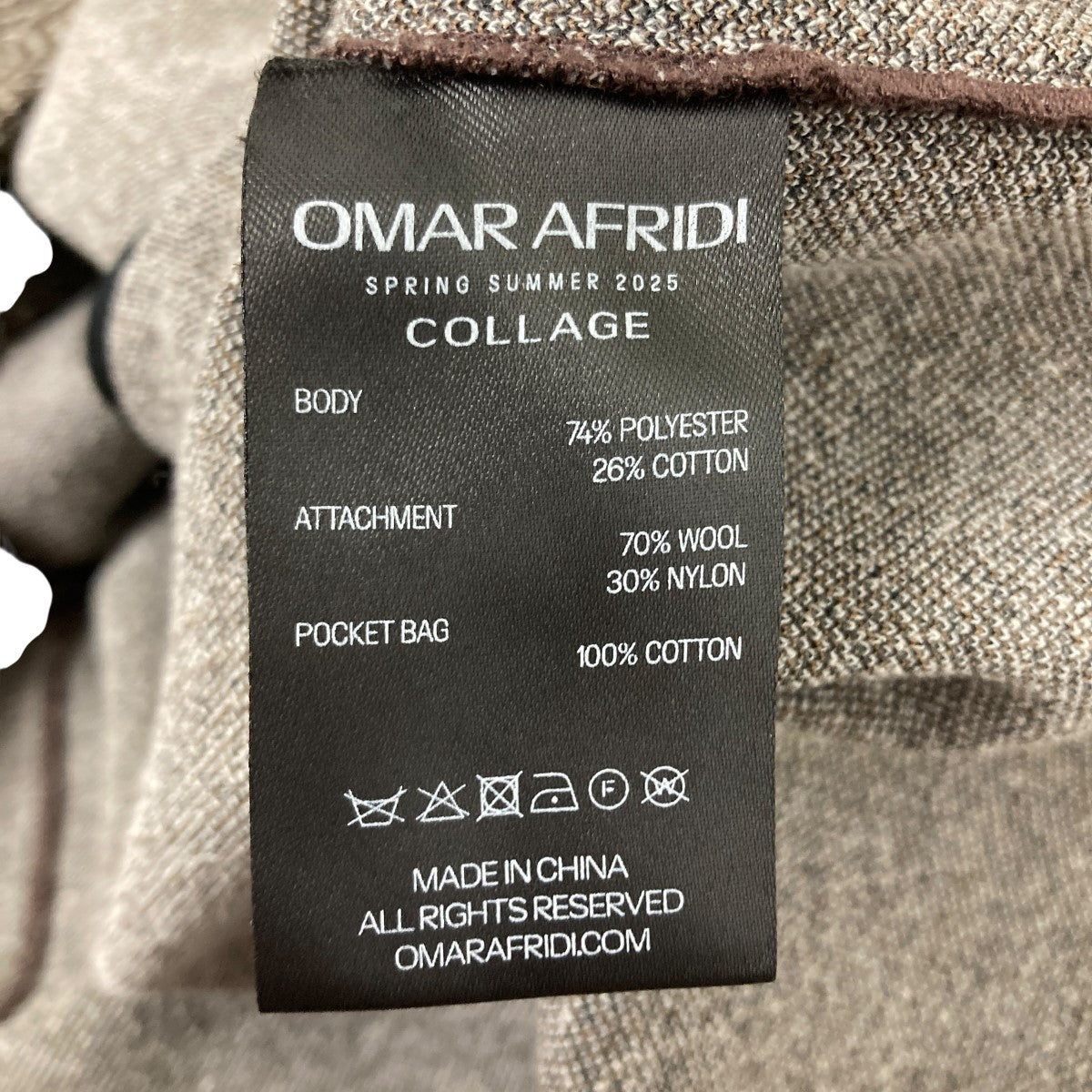 Omar Afridi(オマールアフリディ) Bove Jacket ブラウン サイズ 46