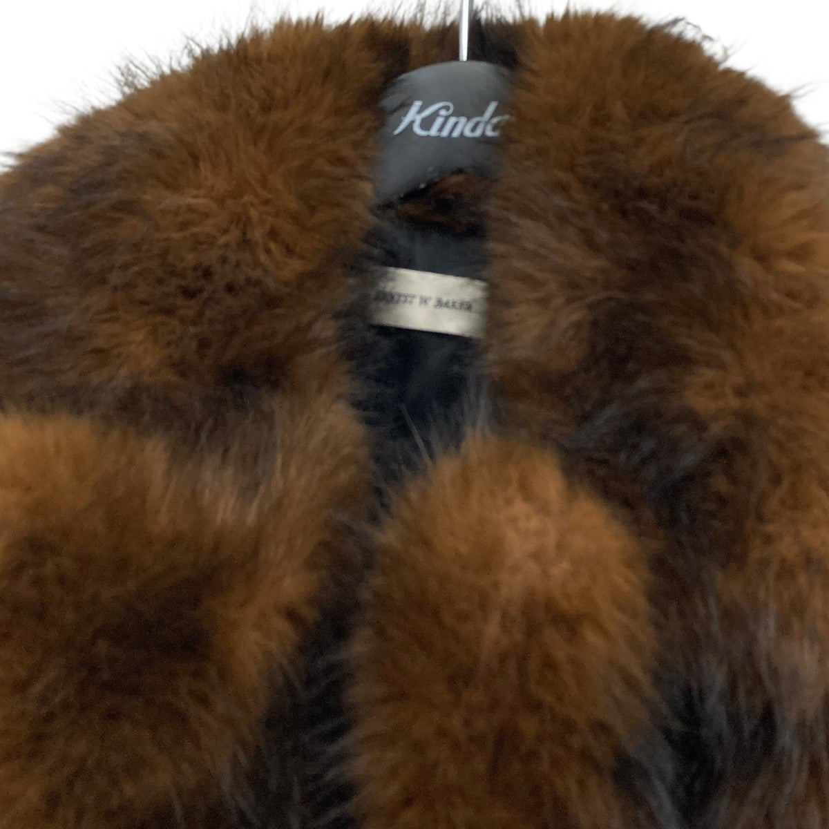 ernest w baker fur コート アーネスト ダブル ベイカー ERNEST W．BAKER 23AW FAUX-FUR FRONT