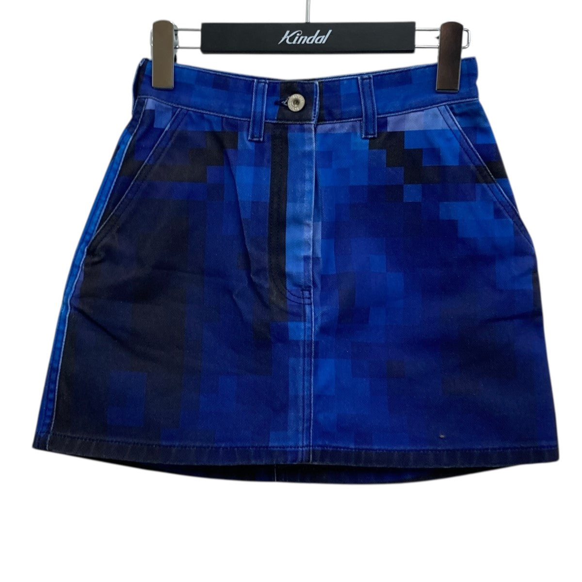 LOEWE PIXELATED MINI SKIRT DENIM SAMPLE品 ミニデニムスカート 古着・中古-1枚目のアイテム画像
