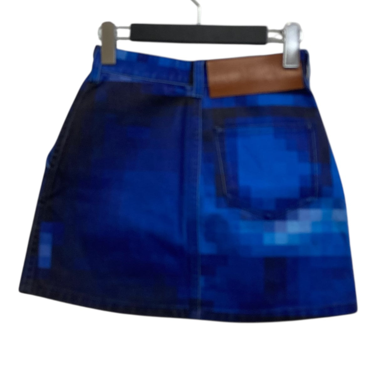 LOEWE PIXELATED MINI SKIRT DENIM SAMPLE品 ミニデニムスカート 古着・中古-2枚目のアイテム画像