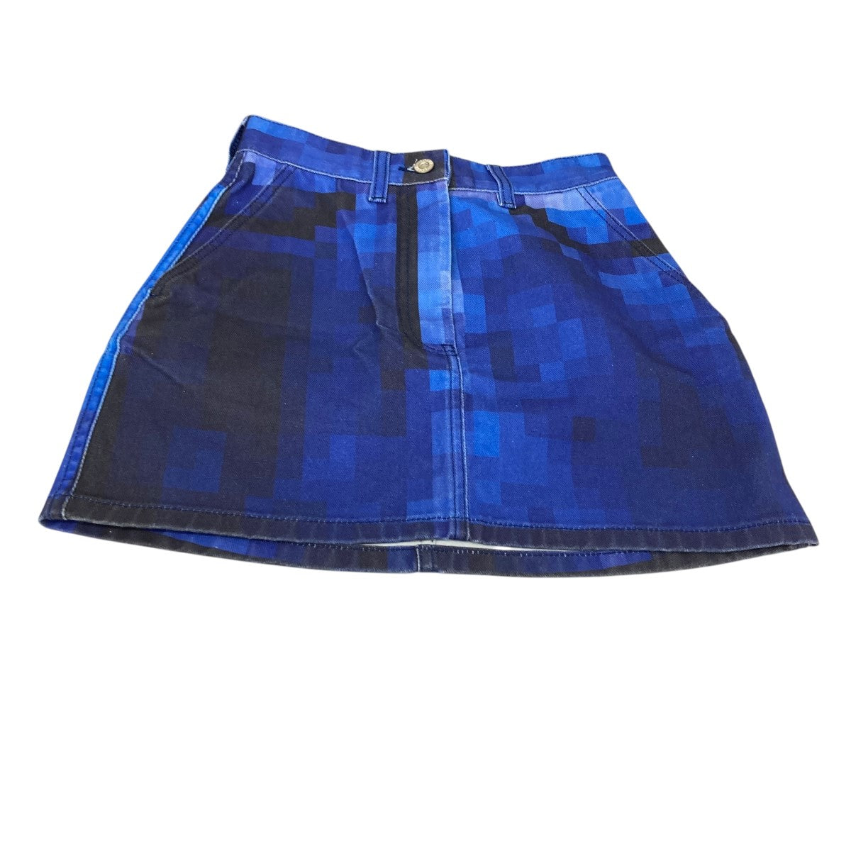 LOEWE PIXELATED MINI SKIRT DENIM SAMPLE品 ミニデニムスカート 古着・中古-3枚目のアイテム画像