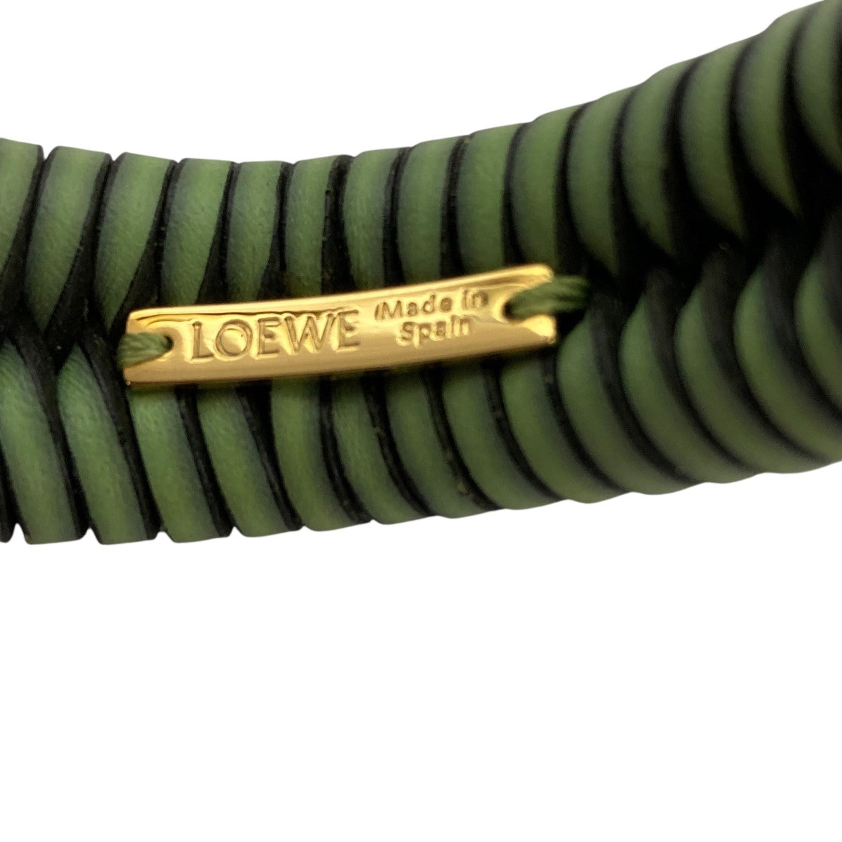 LOEWE(ロエベ) レザーバングル ミントグリーン｜【公式】カインドオル