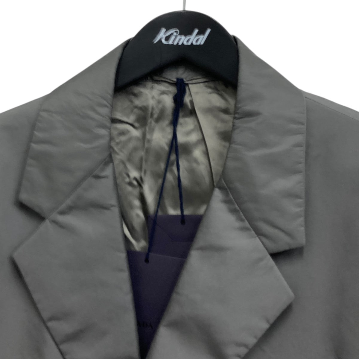 PRADA グレー テーラードジャケット PRADA(プラダ) テーラードジャケット UGM169 グレー サイズ 52｜【公式