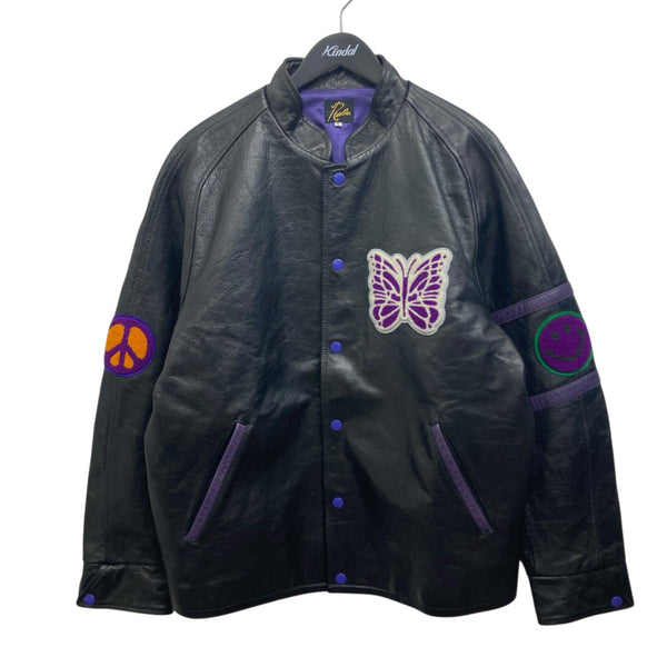 Needles(ニードルズ) LETTERMAN JACKET レザージャケット NS078