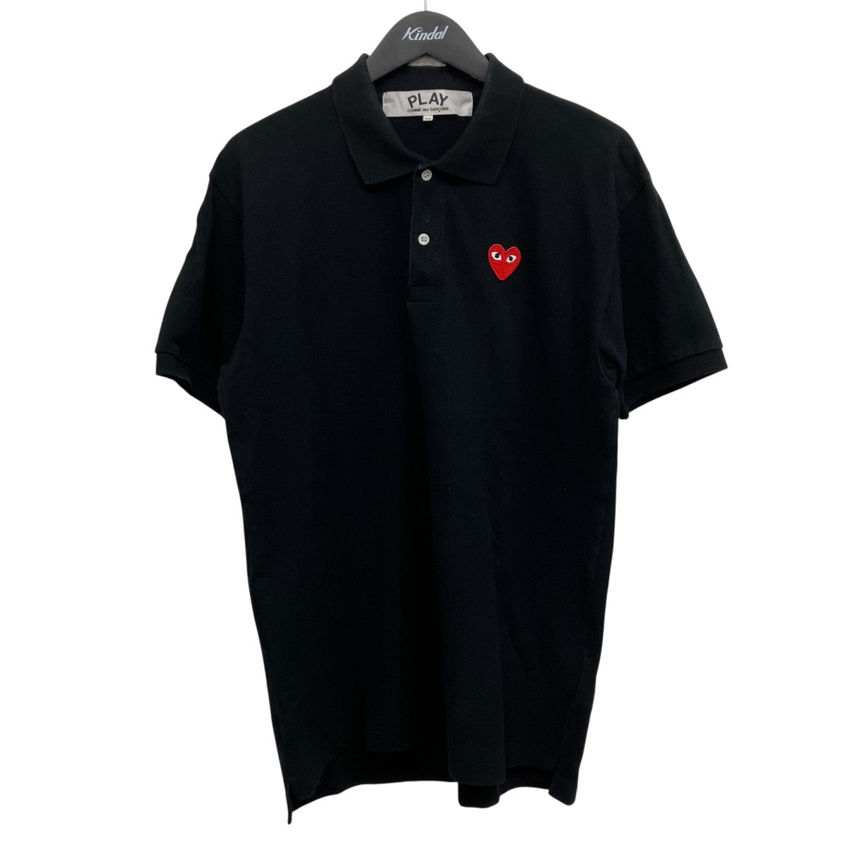 PLAY COMME des GARCONS ハートデザインポロシャツ 古着・中古-1枚目のアイテム画像
