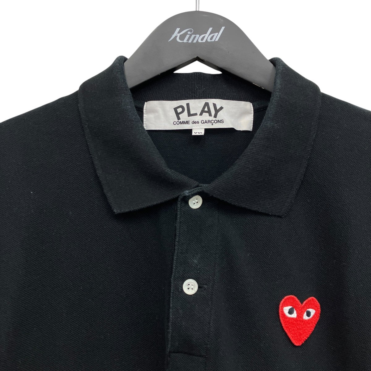 PLAY COMME des GARCONS ハートデザインポロシャツ 古着・中古-3枚目のアイテム画像